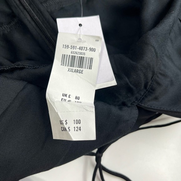 Abercrombie and Fitch Womens Size XXL Plunge Pleated Dress Black Fit & Flare NWT - Picture 5 of 13